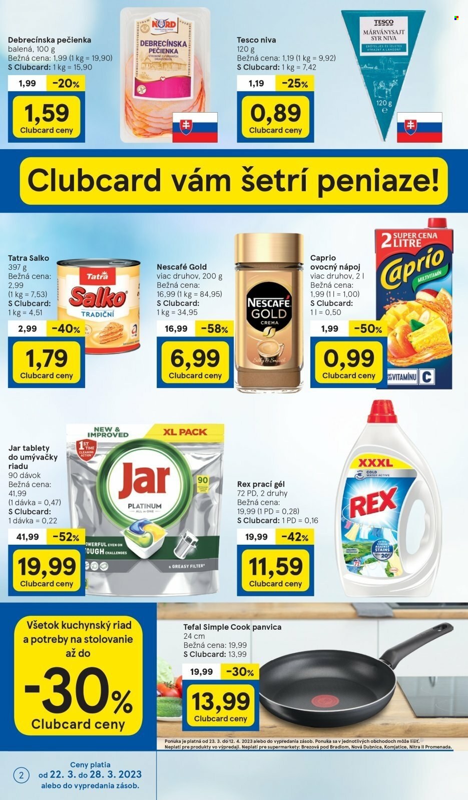 Leták TESCO supermarket - 22.3.2023 - 28.3.2023. Strana 2