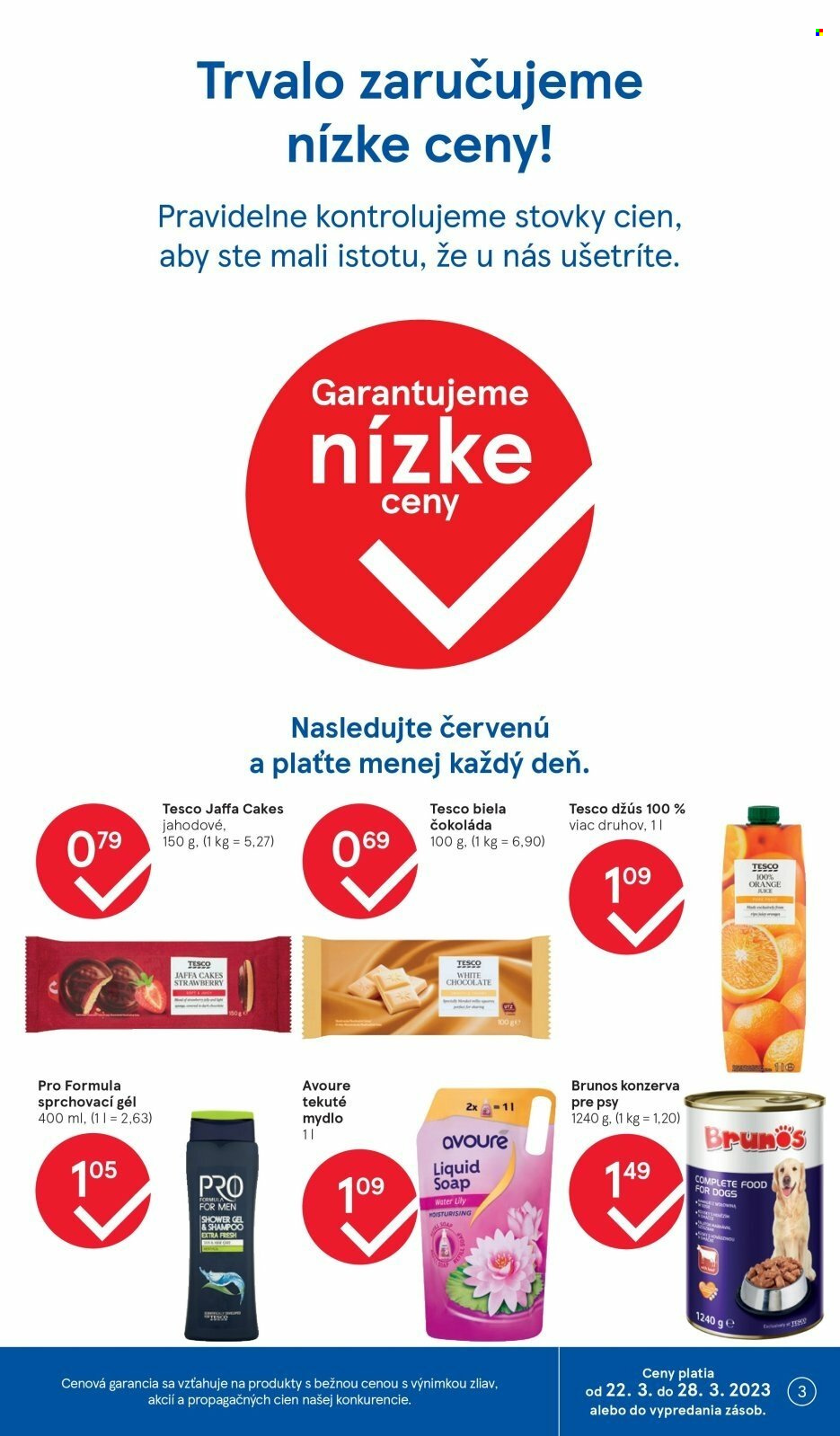 Leták TESCO supermarket - 22.3.2023 - 28.3.2023. Strana 3