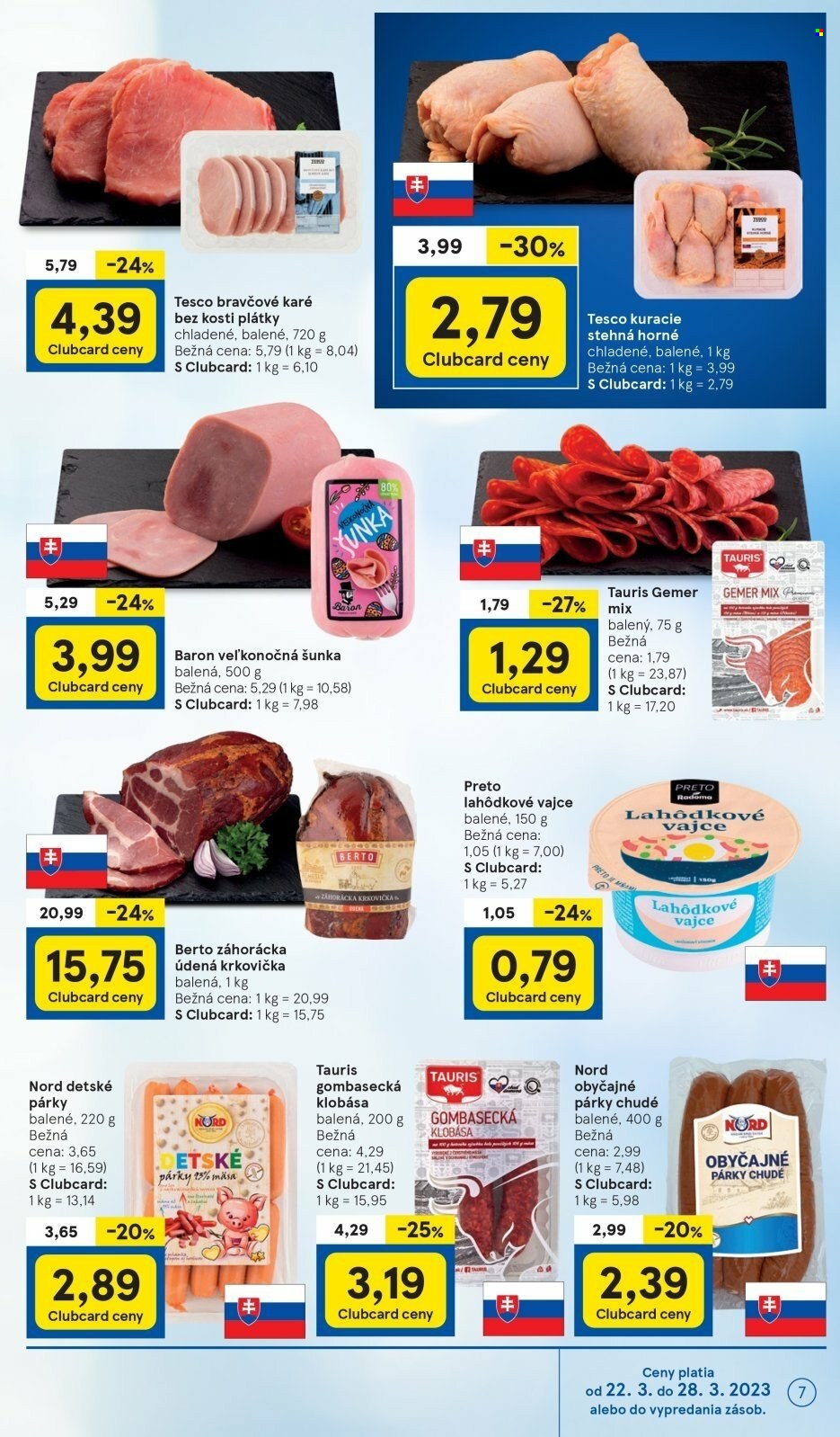 Leták TESCO supermarket - 22.3.2023 - 28.3.2023. Strana 7