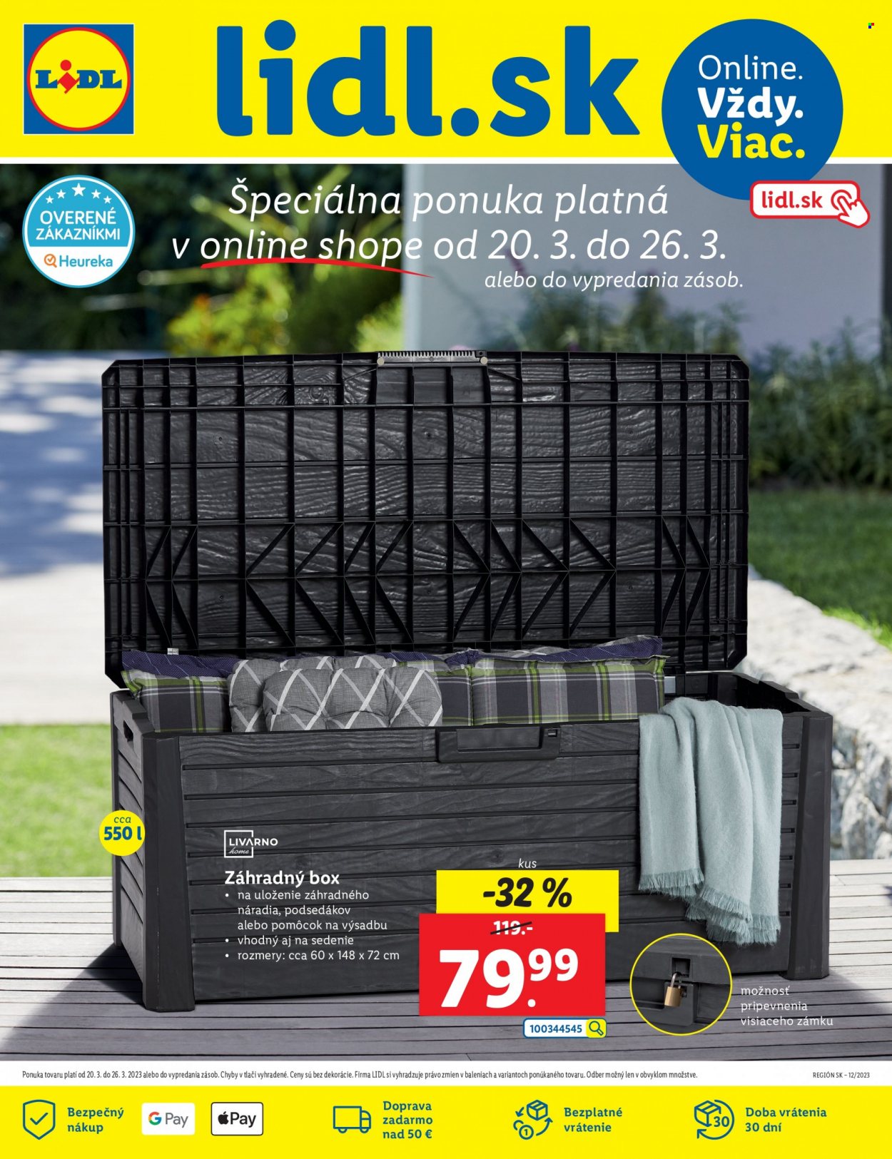 Leták Lidl - 20.3.2023 - 26.3.2023. Strana 1