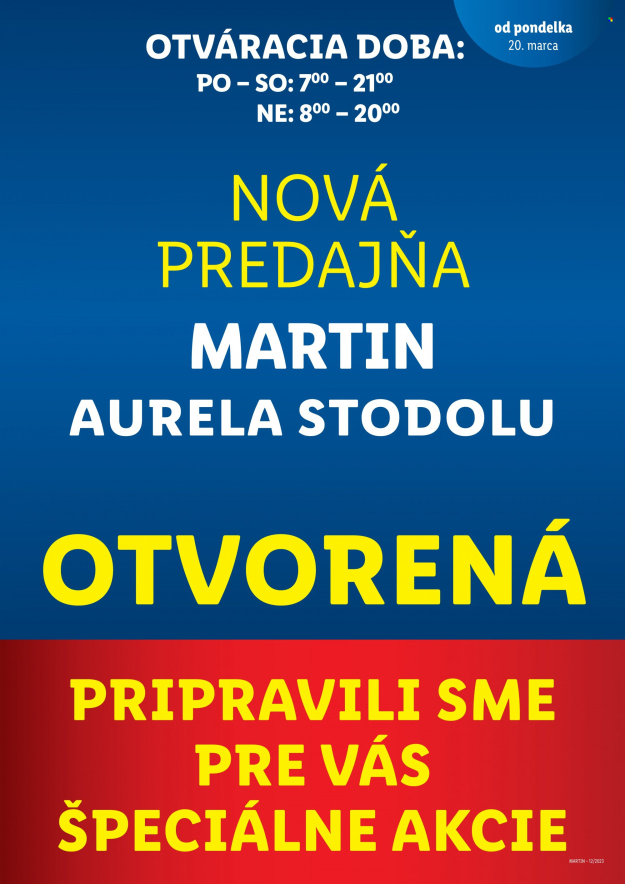 Leták Lidl - 20.3.2023 - 26.3.2023. Strana 1