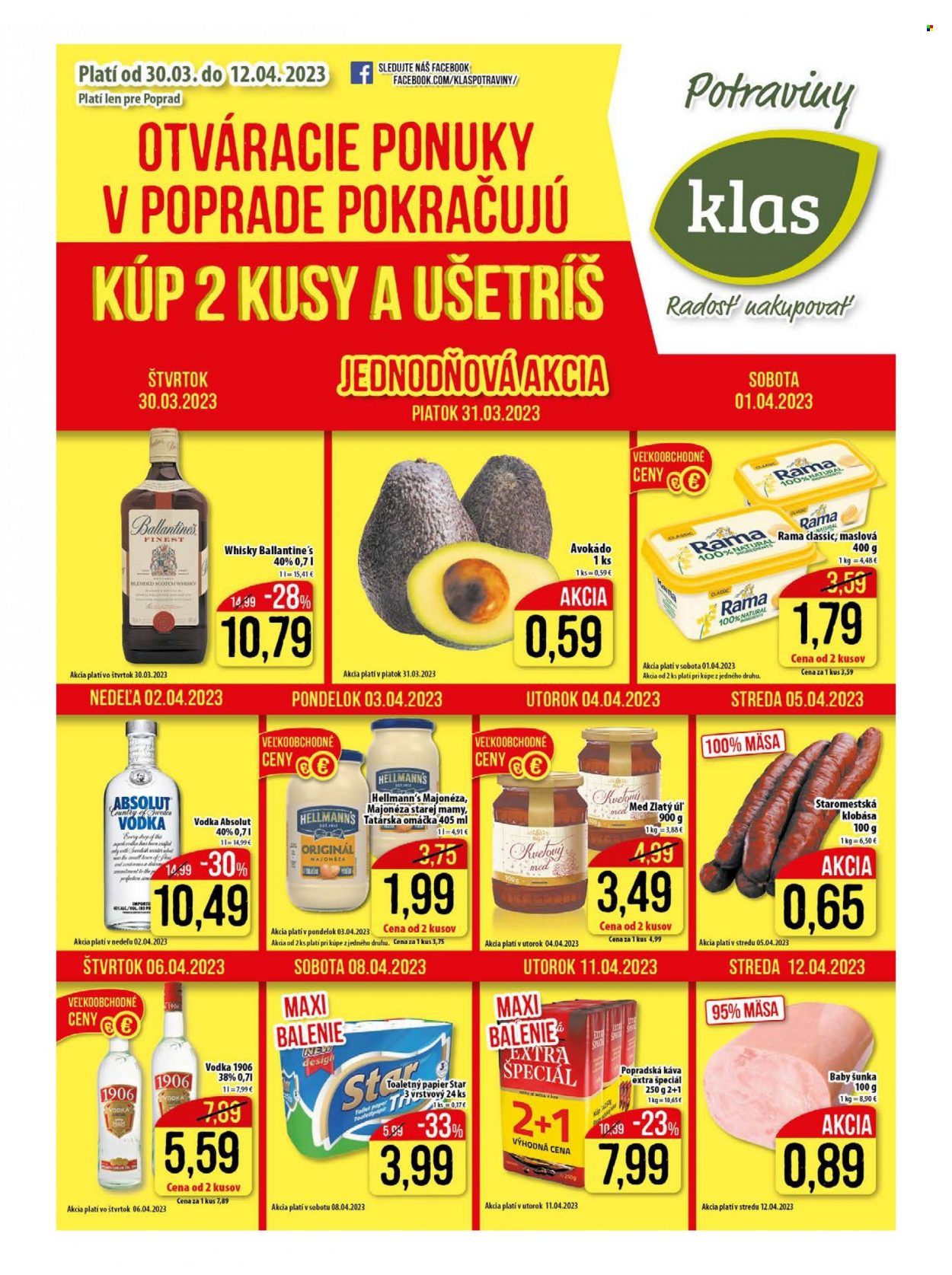 Leták Klas - 30.3.2023 - 12.4.2023. Strana 1