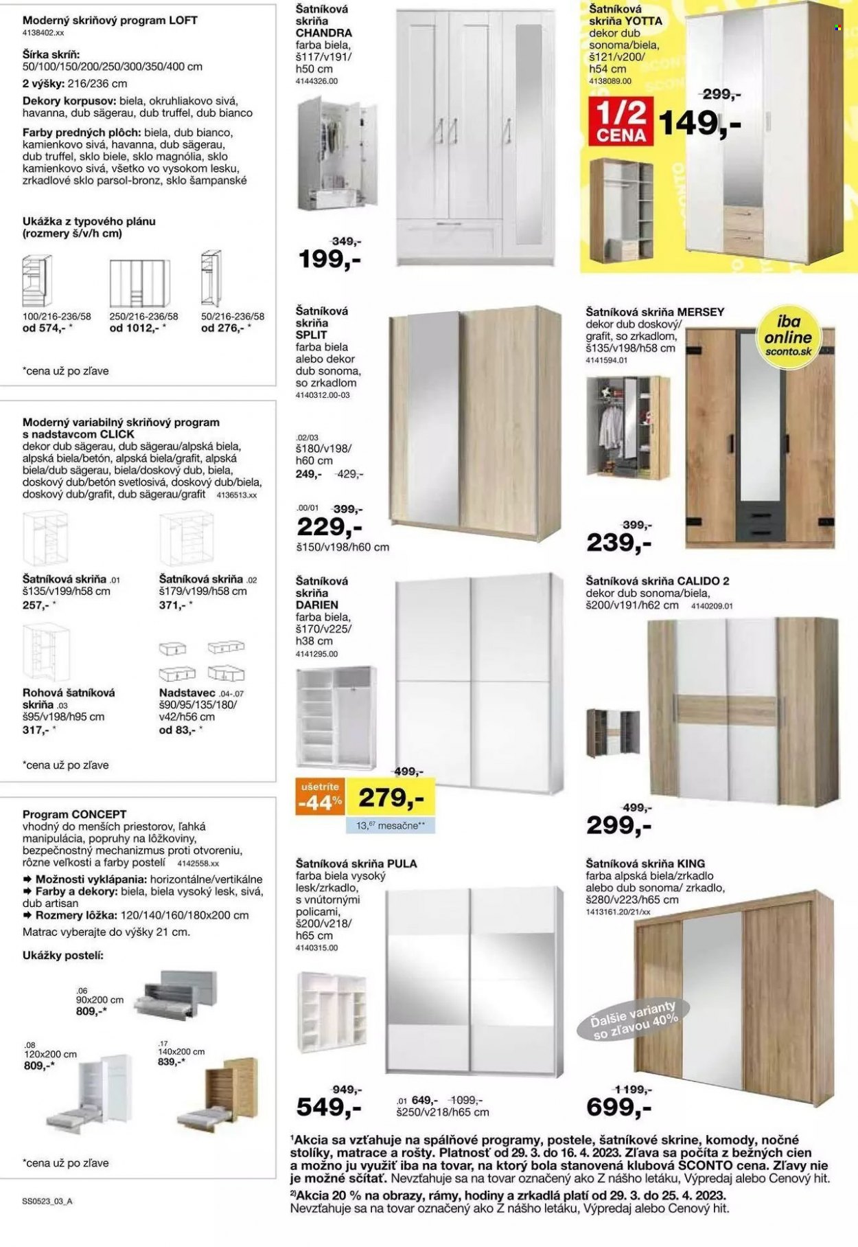 Leták Sconto nábytok - 29.3.2023 - 25.4.2023. Strana 3