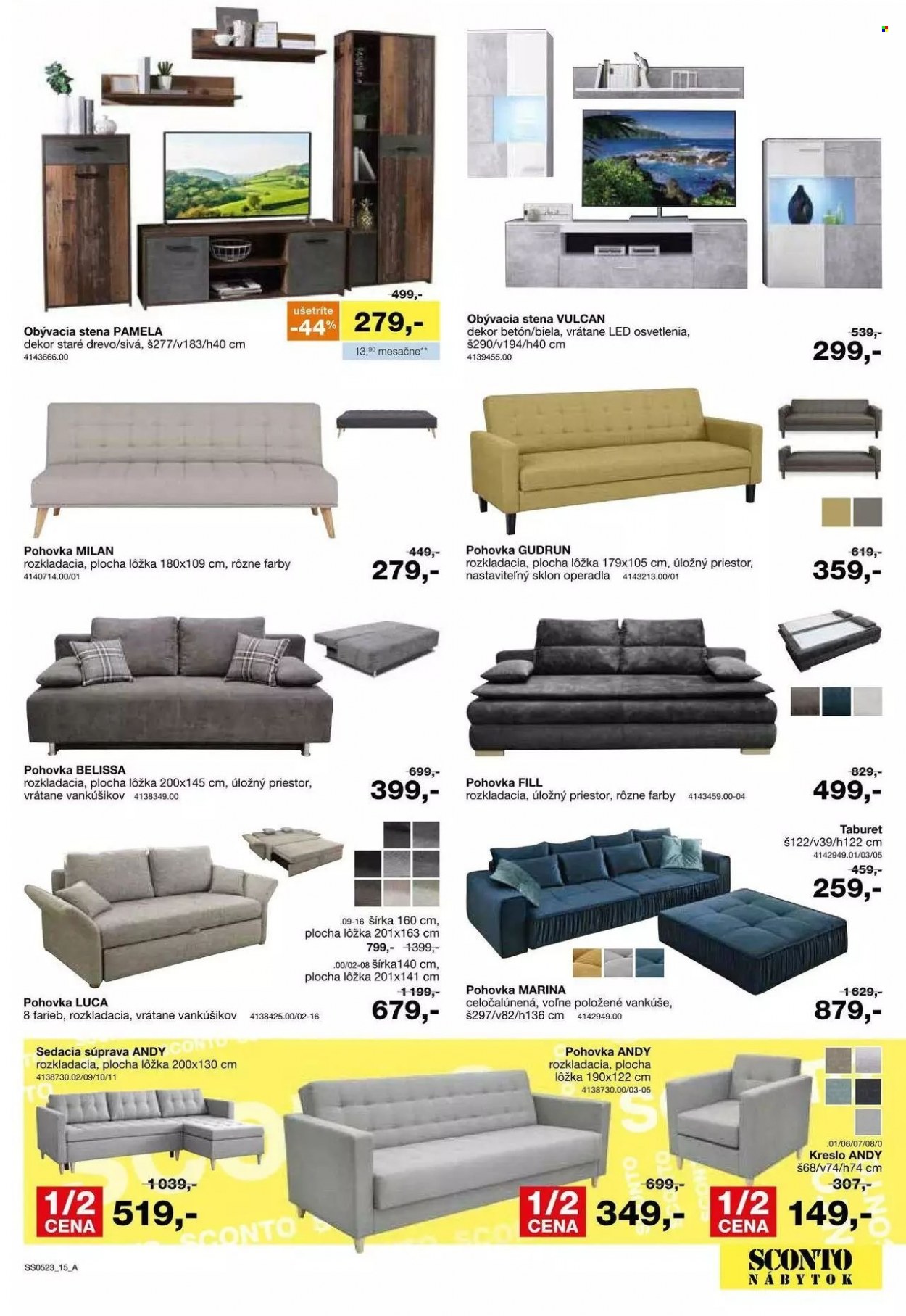 Leták Sconto nábytok - 29.3.2023 - 25.4.2023. Strana 15