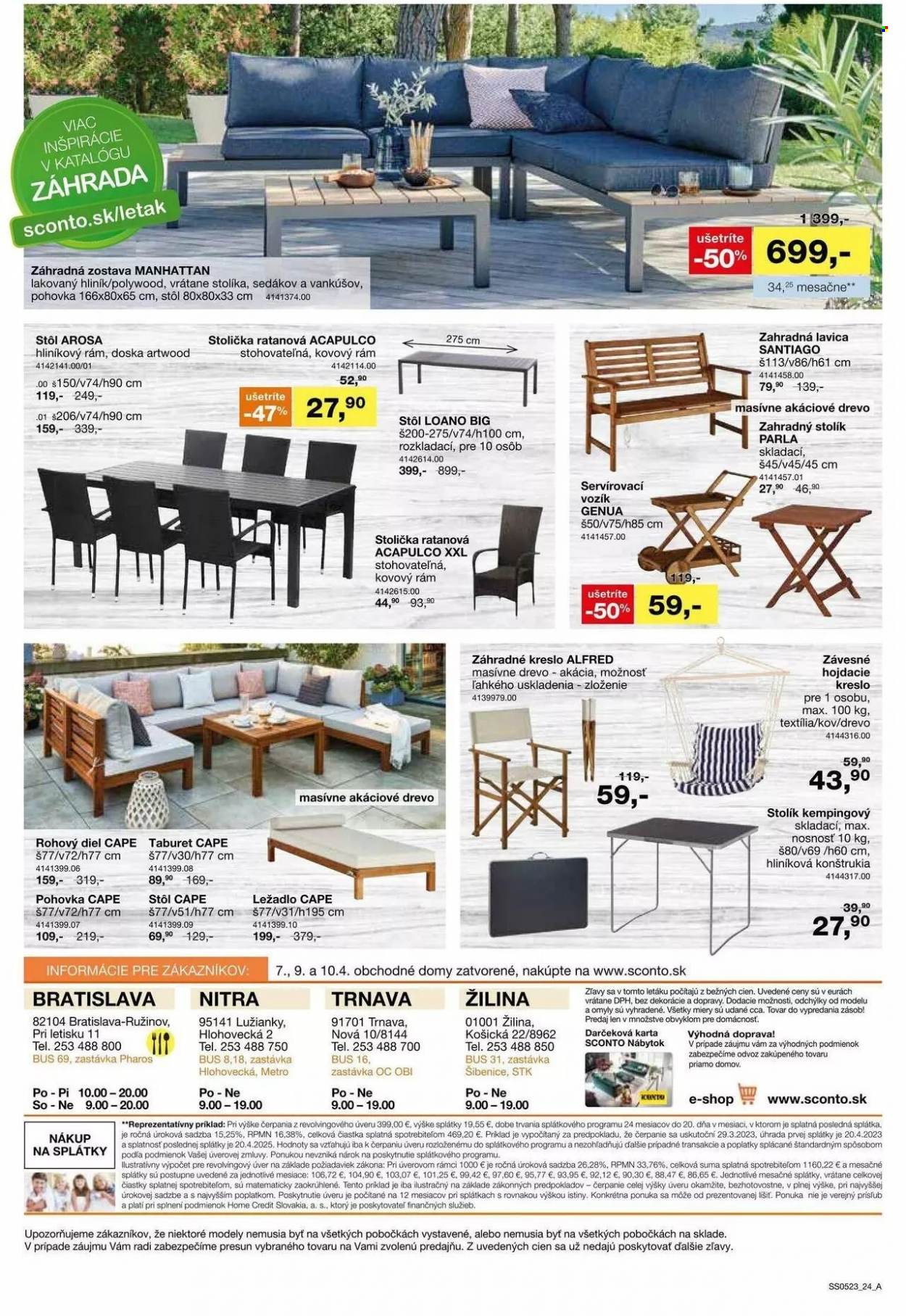 Leták Sconto nábytok - 29.3.2023 - 25.4.2023. Strana 24