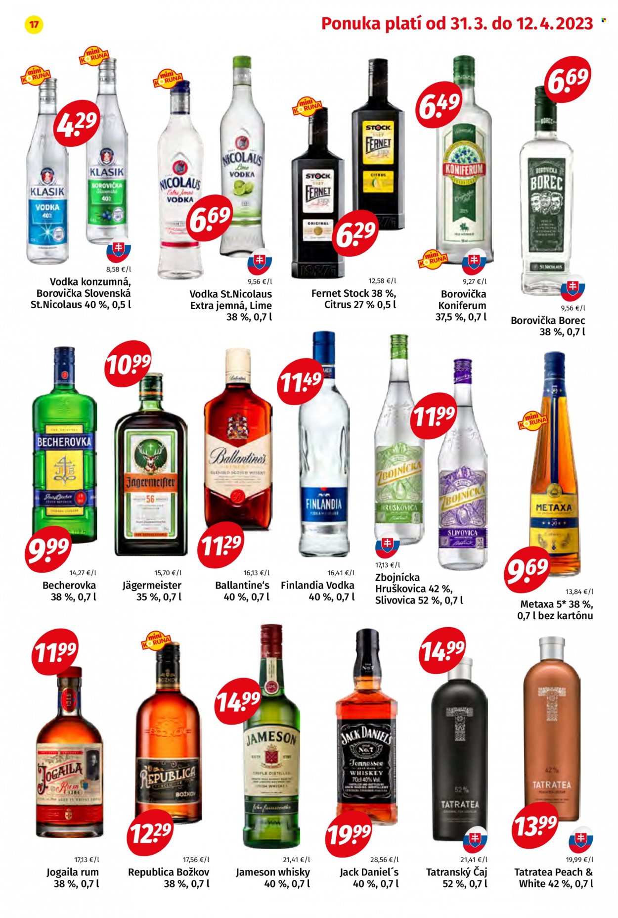 Leták Potraviny KORUNA - 31.3.2023 - 12.4.2023. Strana 17