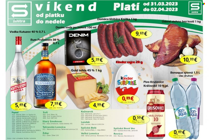 Leták Sintra - 31.3.2023 - 2.4.2023. Strana 1