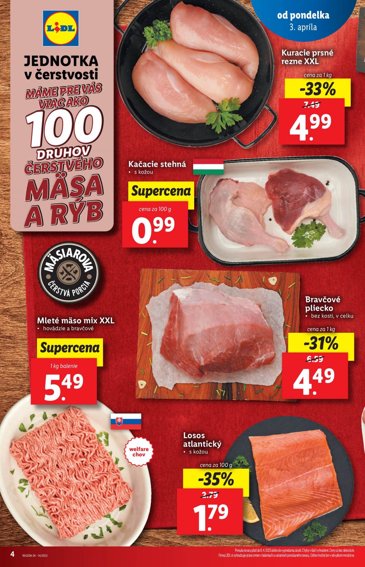 Leták Lidl - 5.4.2023 - 8.4.2023. Strana 4