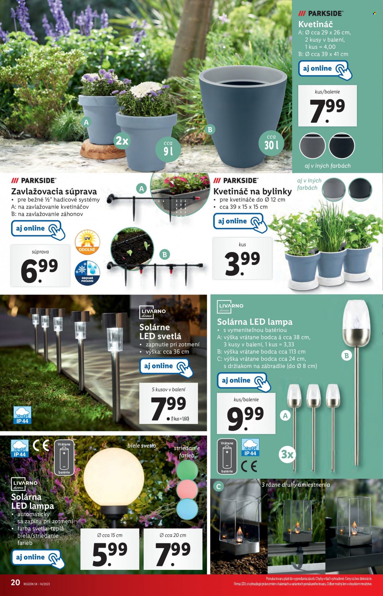 Leták Lidl - 5.4.2023 - 8.4.2023. Strana 20