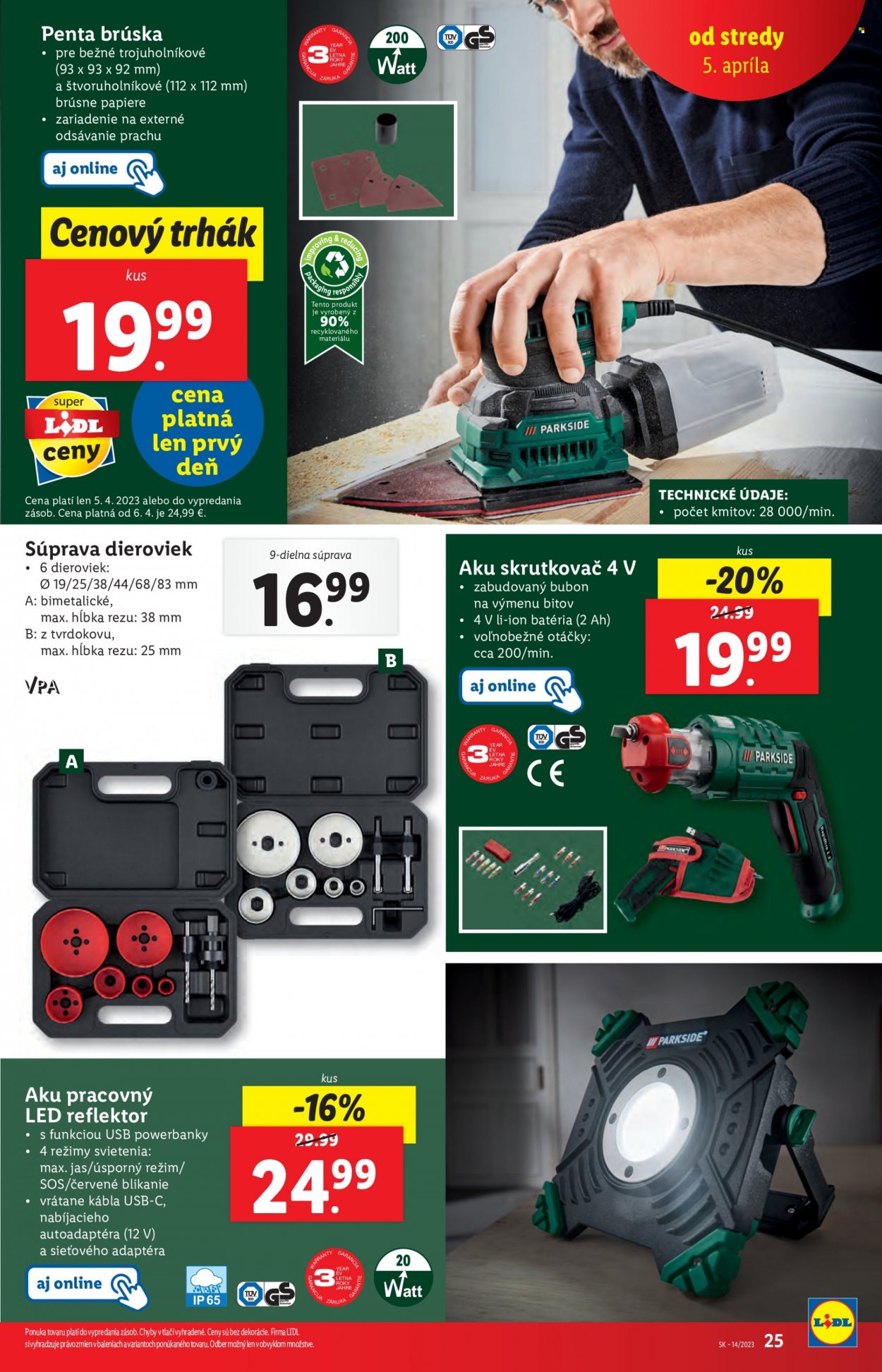 Leták Lidl - 5.4.2023 - 8.4.2023. Strana 25