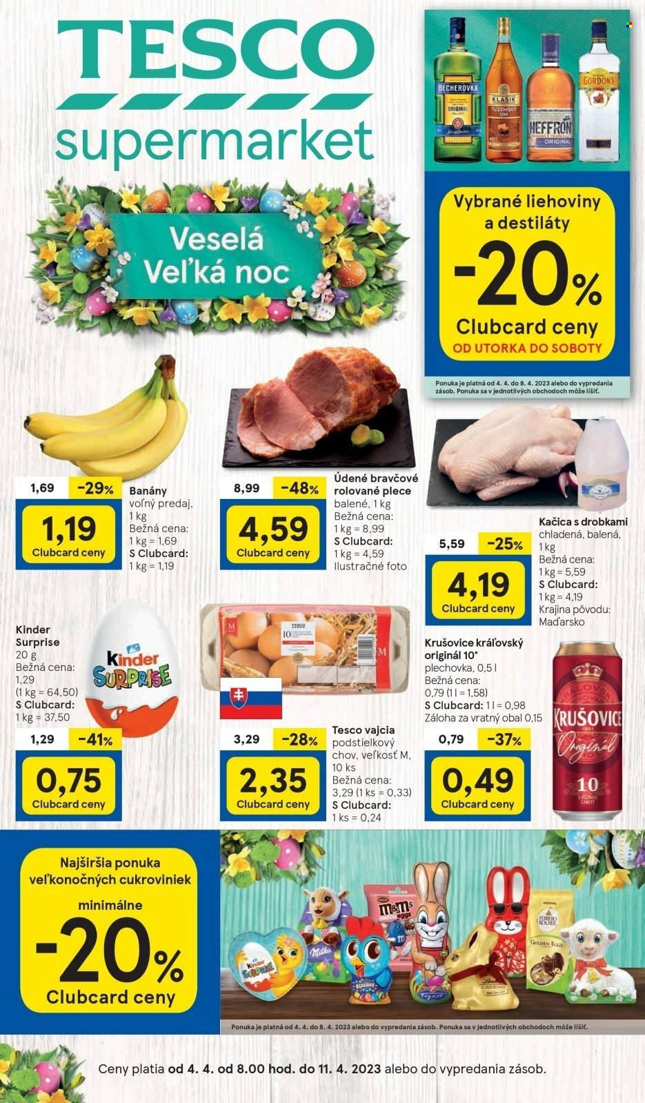 Leták TESCO supermarket - 4.4.2023 - 11.4.2023. Strana 1