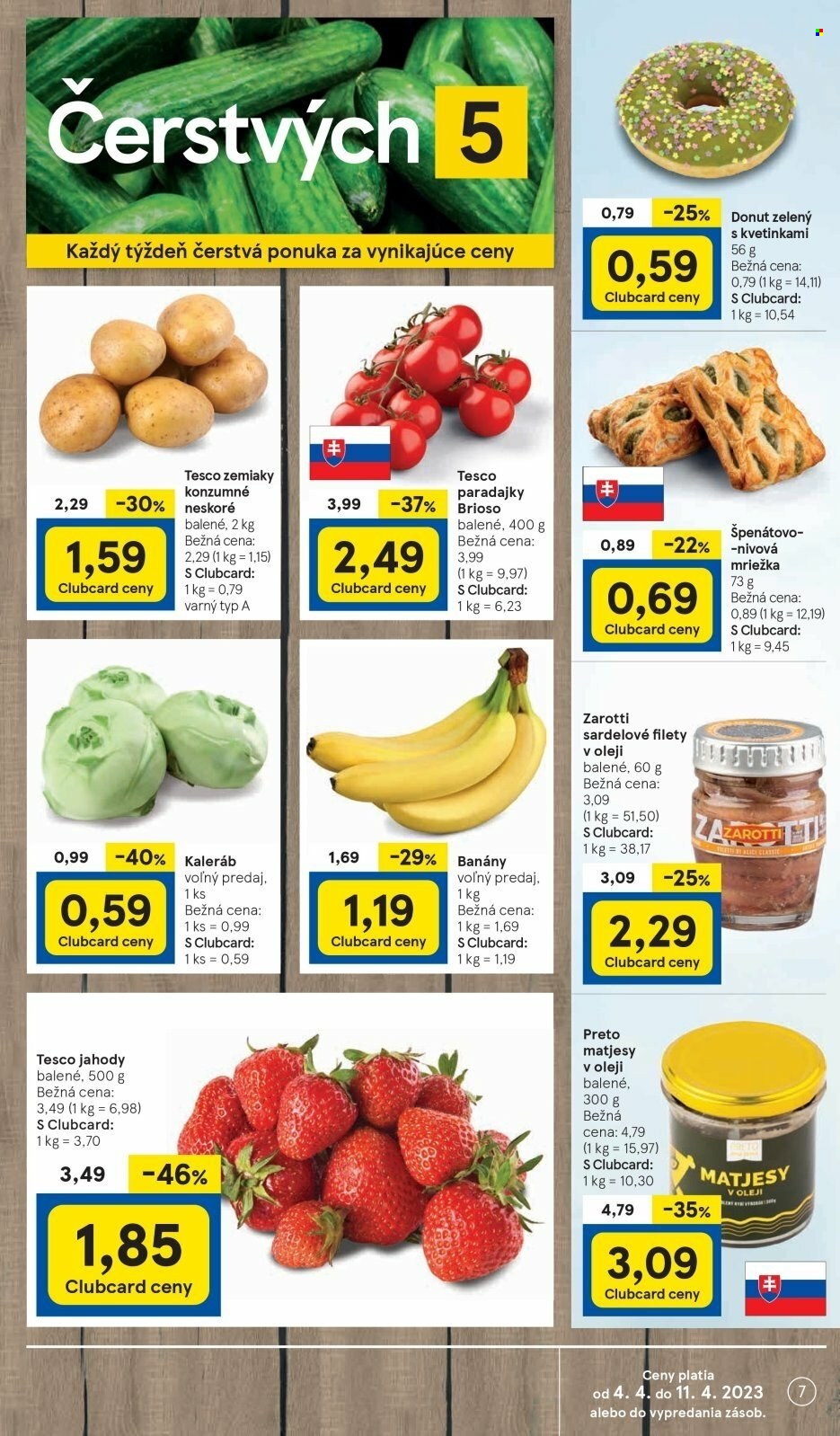 Leták TESCO supermarket - 4.4.2023 - 11.4.2023. Strana 7