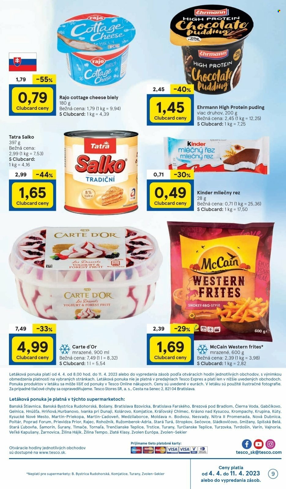 Leták TESCO supermarket - 4.4.2023 - 11.4.2023. Strana 9