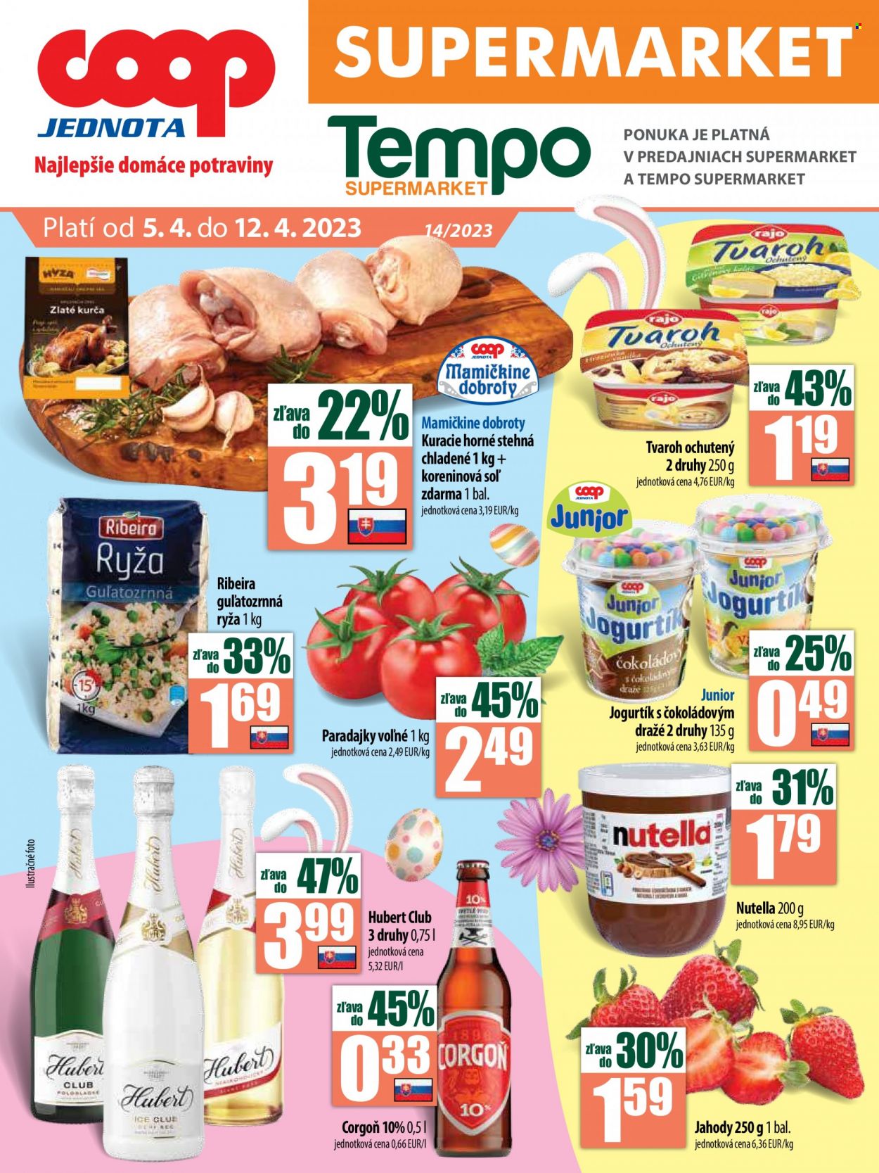 Leták COOP Jednota - 5.4.2023 - 12.4.2023. Strana 1