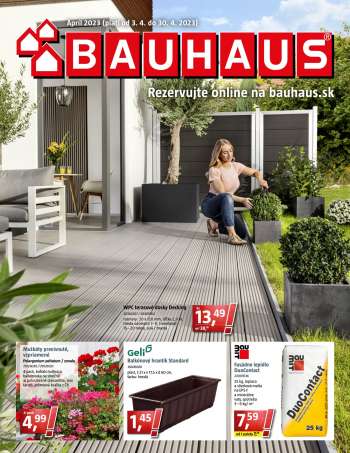 Leták Bauhaus - 3.4.2023 - 30.4.2023.