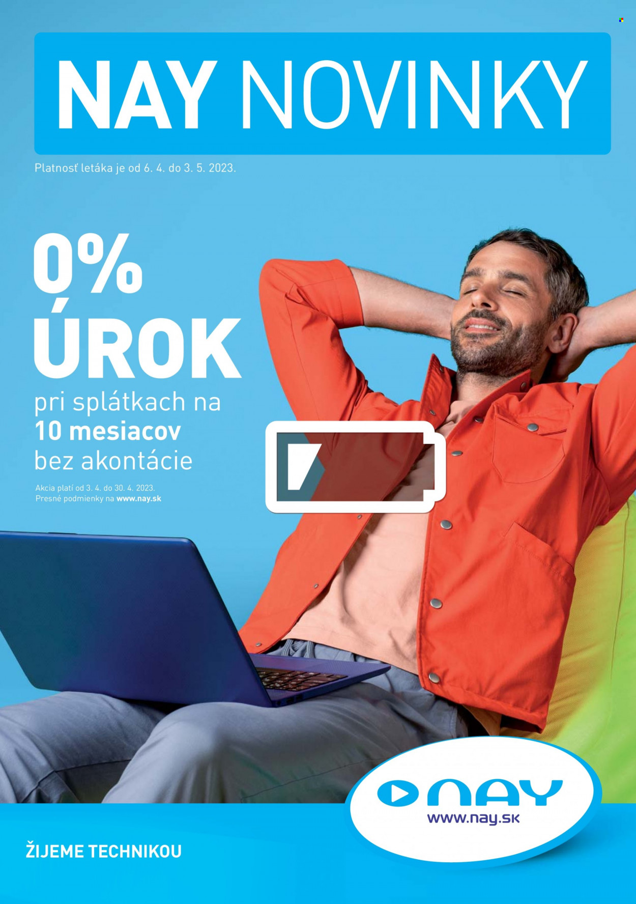 Leták NAY Elektrodom - 6.4.2023 - 3.5.2023. Strana 1