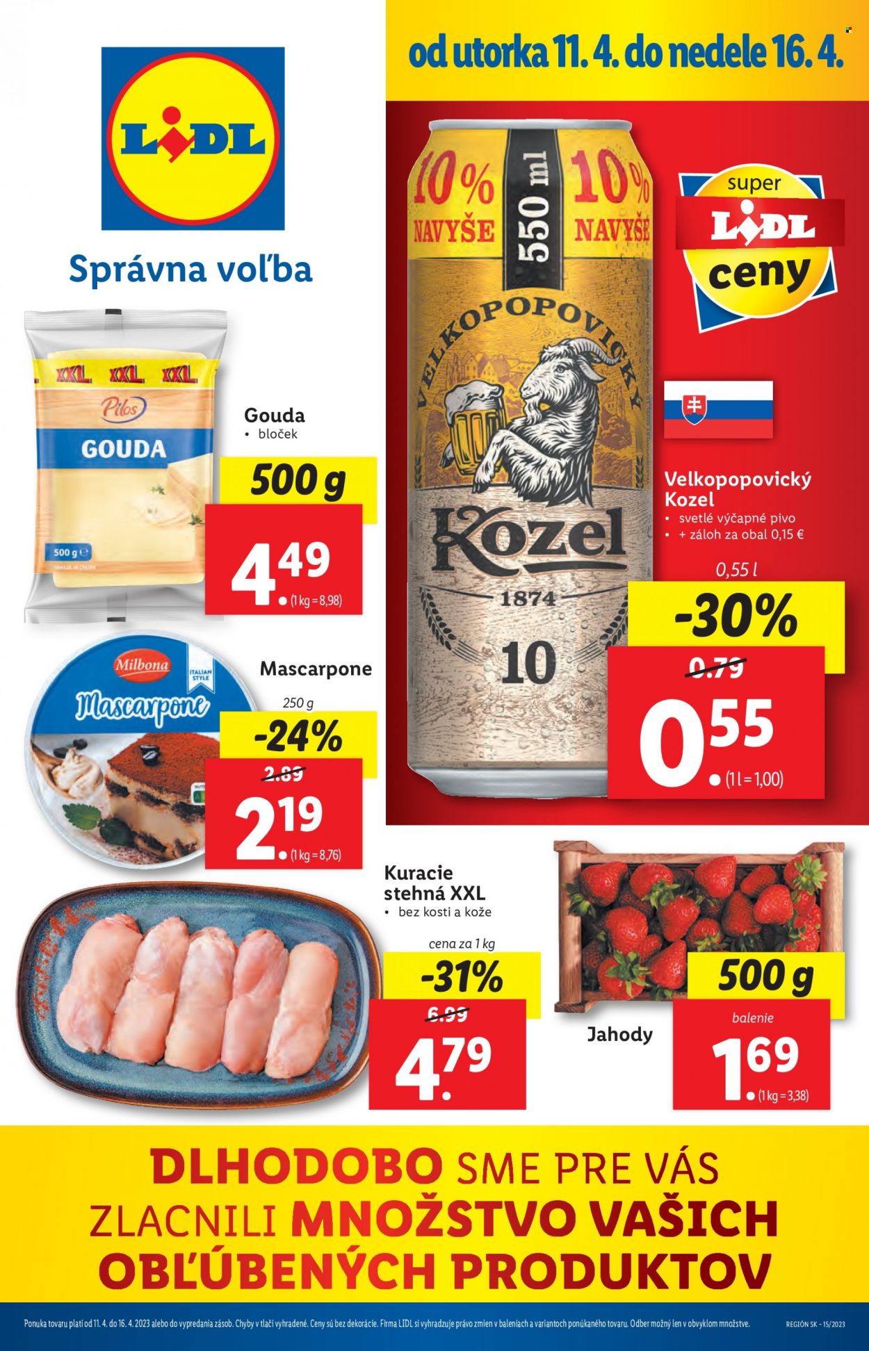 Leták Lidl - 11.4.2023 - 16.4.2023. Strana 1