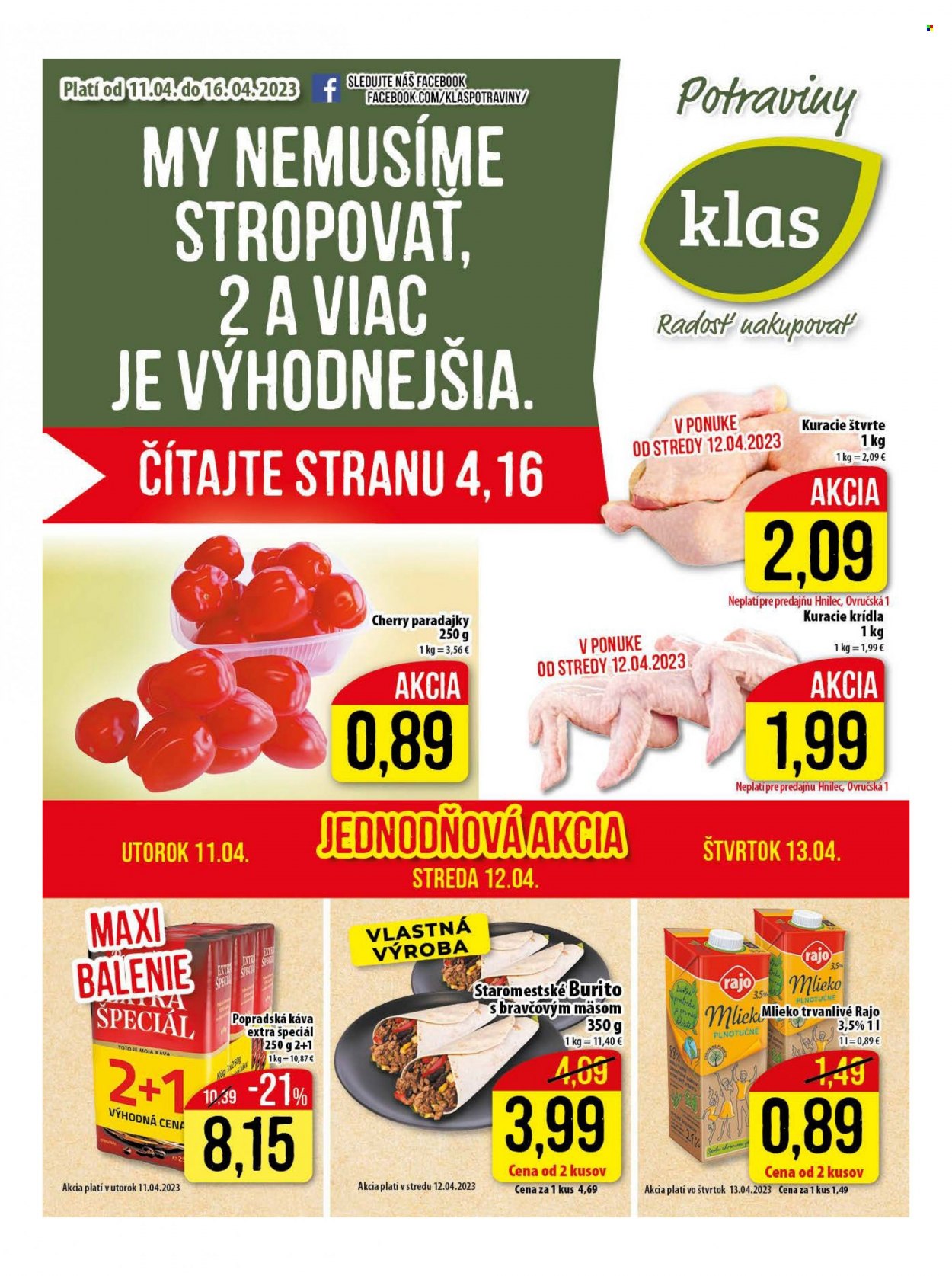 Leták Klas - 11.4.2023 - 16.4.2023. Strana 1