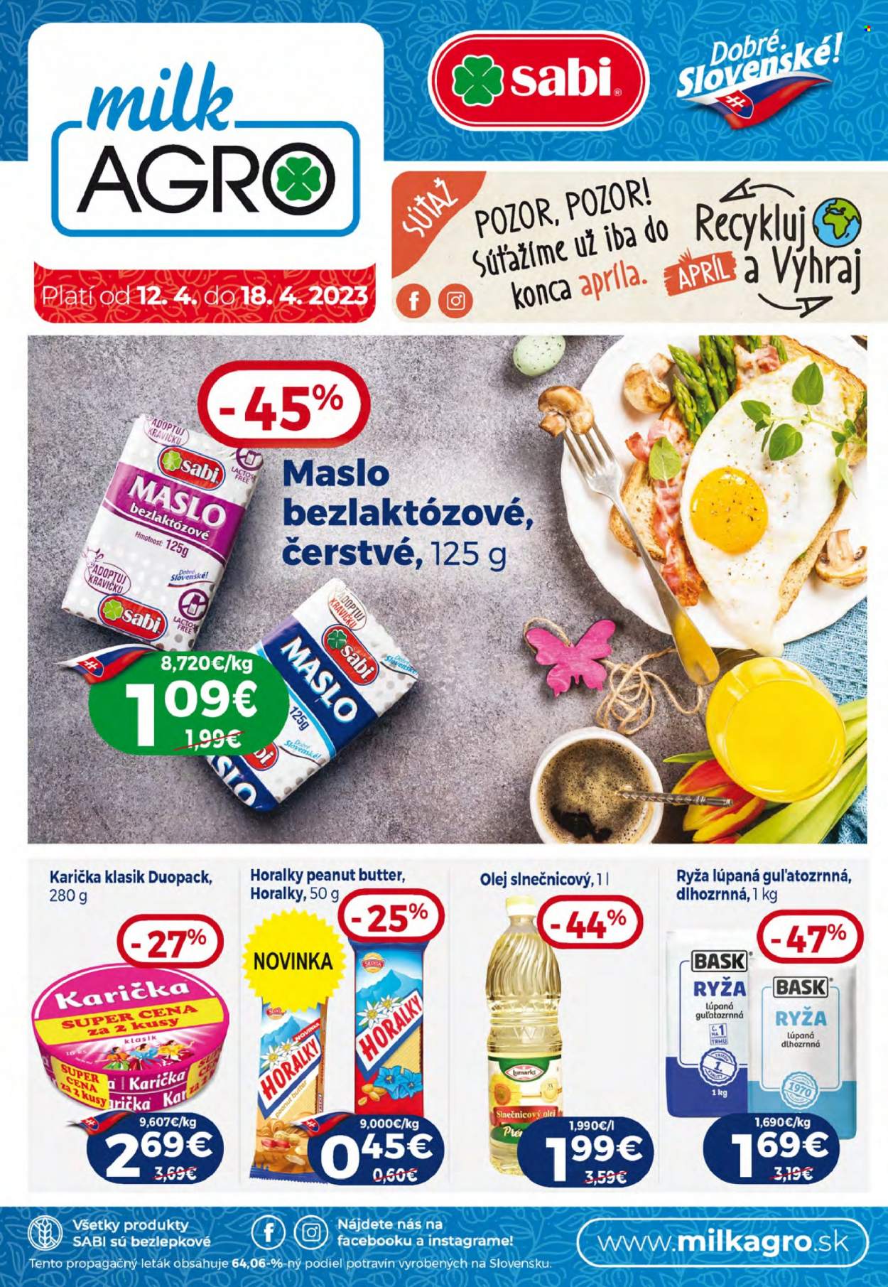 Leták Milk AGRO - 12.4.2023 - 18.4.2023. Strana 1