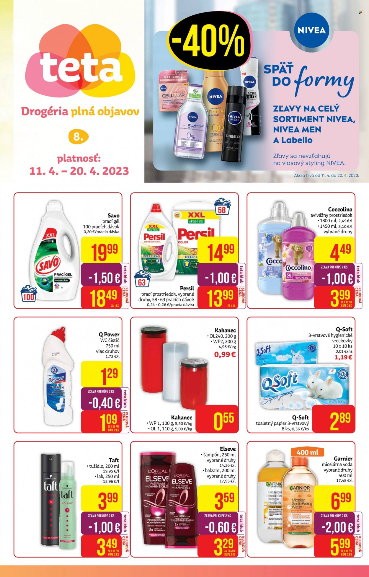 Leták Teta drogerie - 11.4.2023 - 20.4.2023. Strana 1
