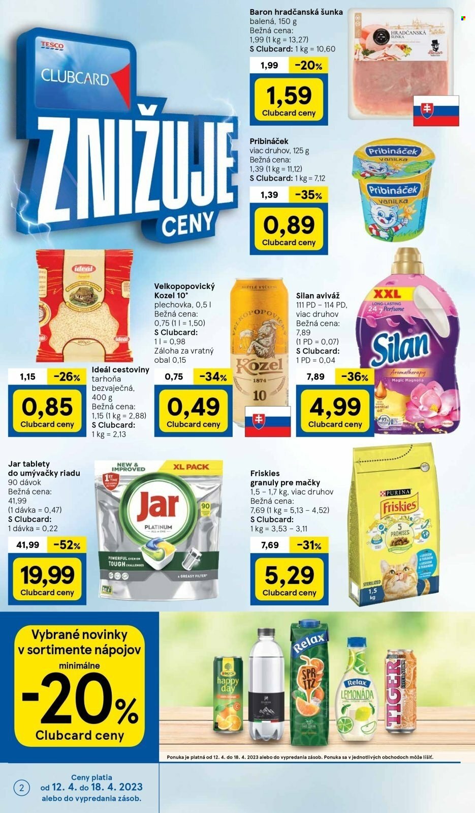 Leták TESCO supermarket - 12.4.2023 - 18.4.2023. Strana 2
