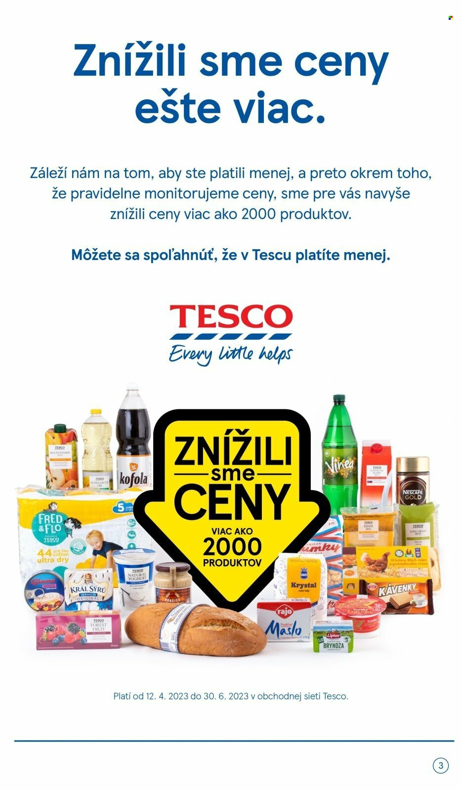 Leták TESCO supermarket - 12.4.2023 - 18.4.2023. Strana 3