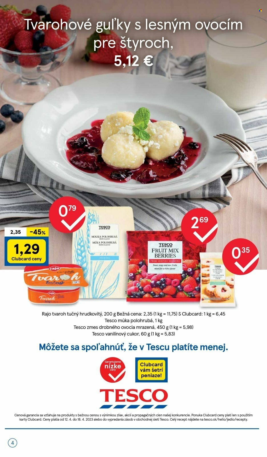 Leták TESCO supermarket - 12.4.2023 - 18.4.2023. Strana 4