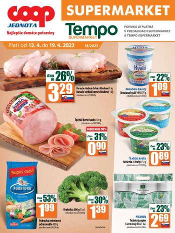 Leták COOP Jednota - 13.4.2023 - 19.4.2023.