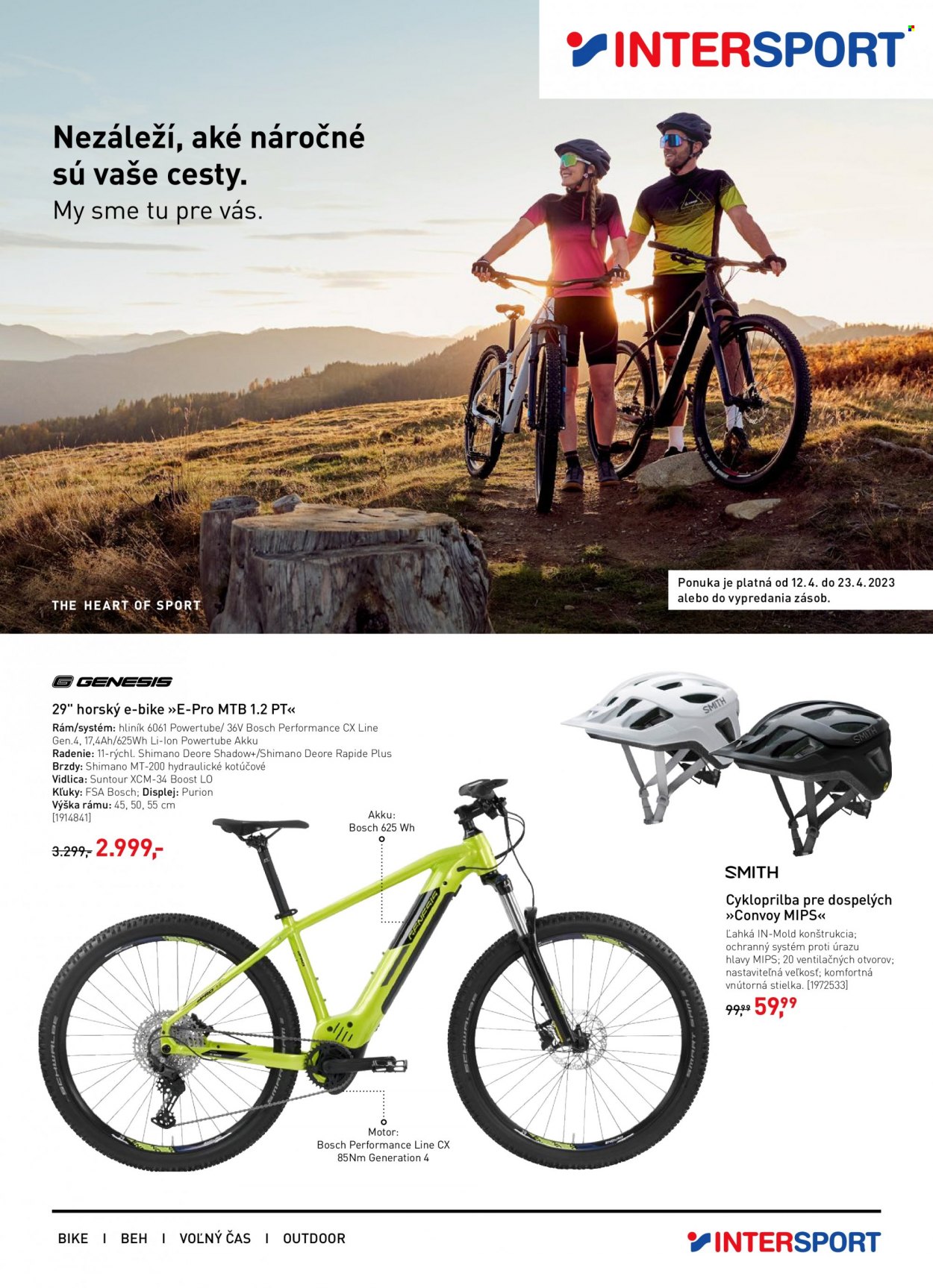 Leták Intersport - 12.4.2023 - 23.4.2023. Strana 1