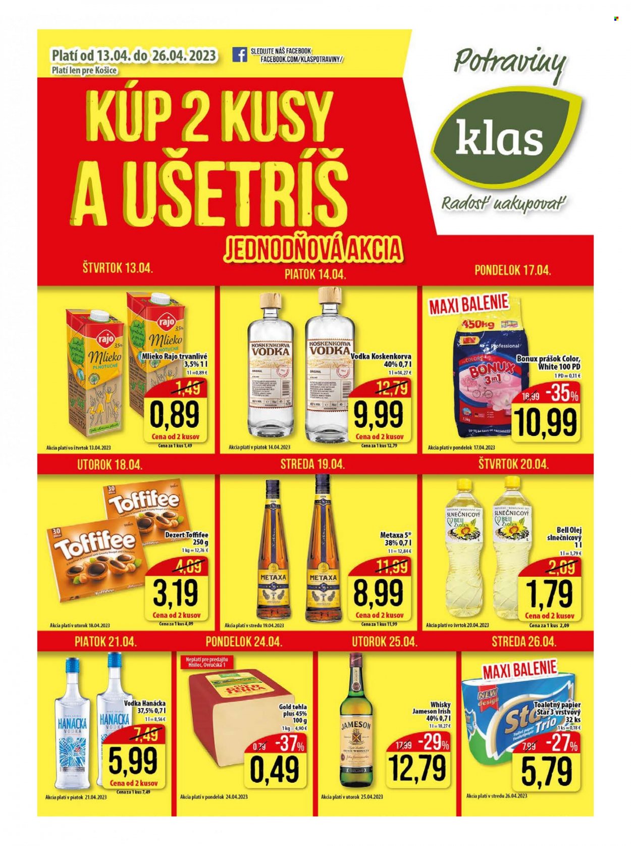 Leták Klas - 13.4.2023 - 26.4.2023. Strana 1
