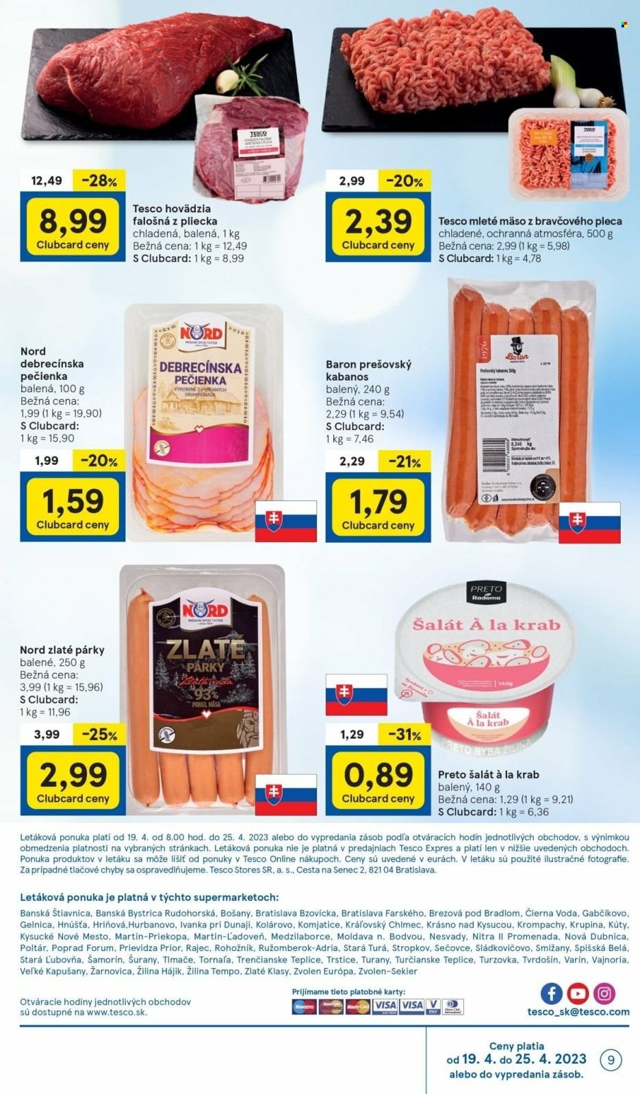 Leták TESCO supermarket - 19.4.2023 - 25.4.2023. Strana 9