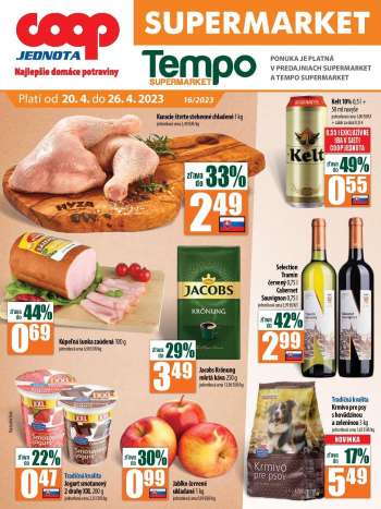 Leták COOP Jednota - 20.4.2023 - 26.4.2023.