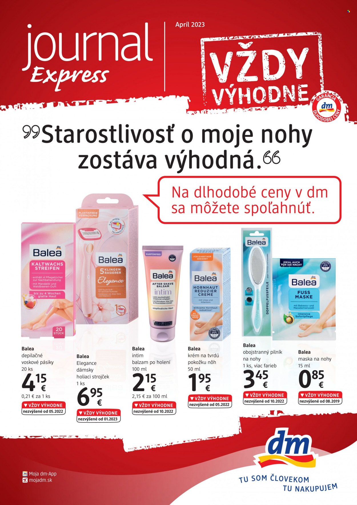 Leták dm drogerie - 1.4.2023 - 30.4.2023. Strana 1