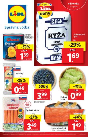 Leták Lidl - 27.4.2023 - 30.4.2023.