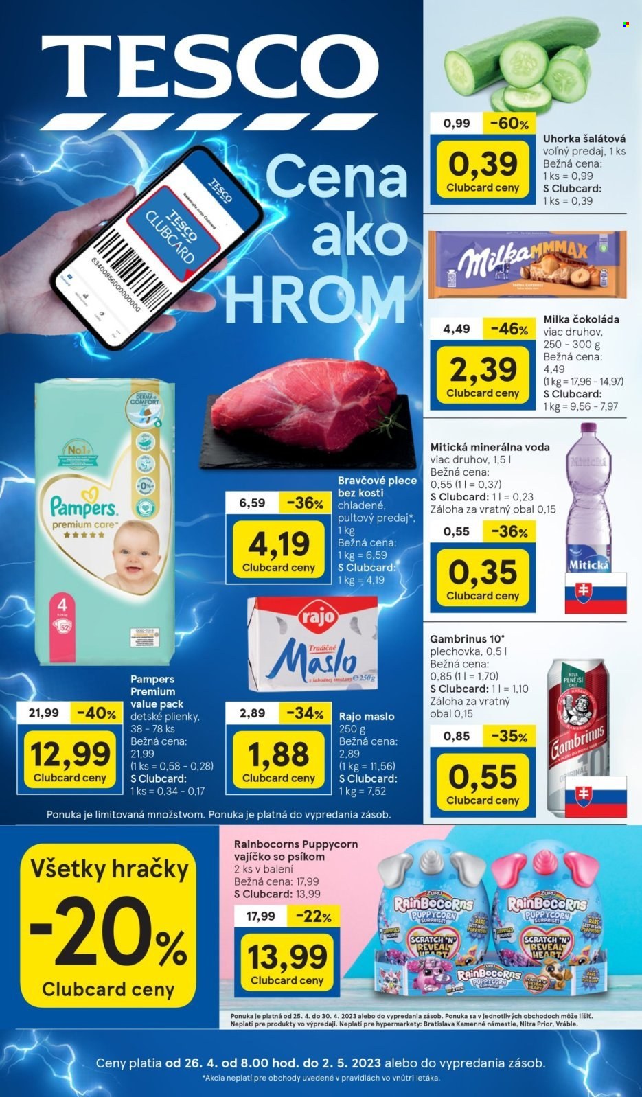 Leták TESCO - 26.4.2023 - 2.5.2023. Strana 1