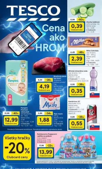 Leták TESCO - 26.4.2023 - 2.5.2023.