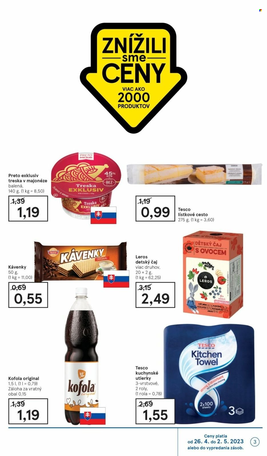 Leták TESCO - 26.4.2023 - 2.5.2023. Strana 3