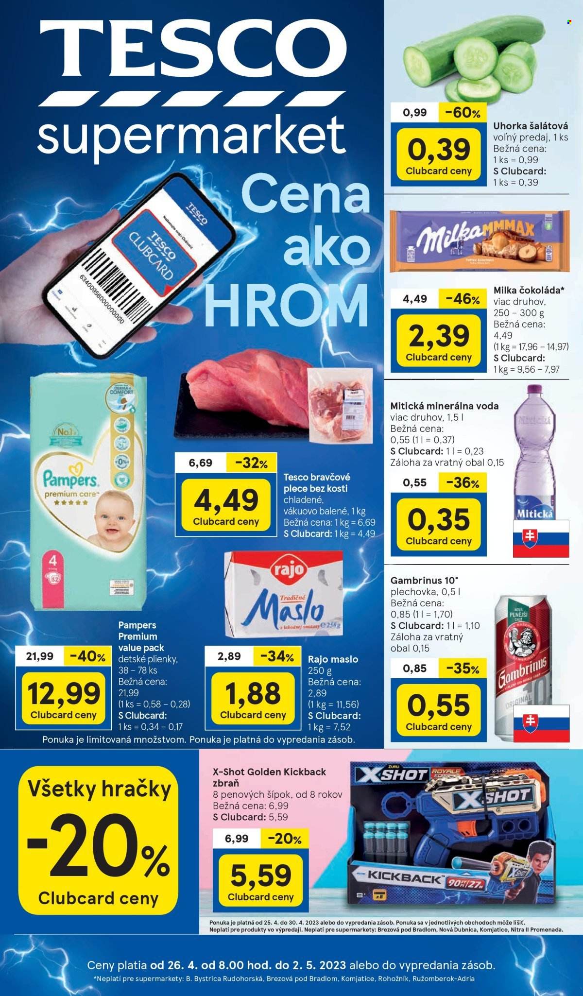 Leták TESCO supermarket - 26.4.2023 - 2.5.2023. Strana 1