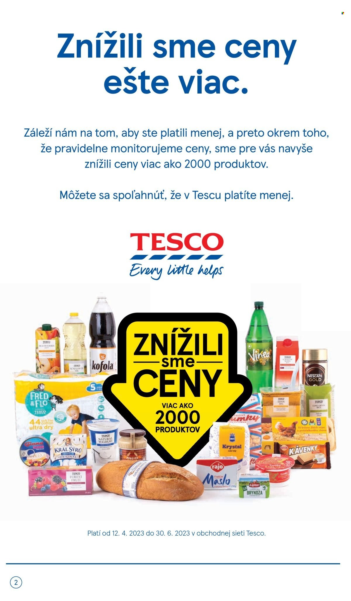 Leták TESCO supermarket - 26.4.2023 - 2.5.2023. Strana 2