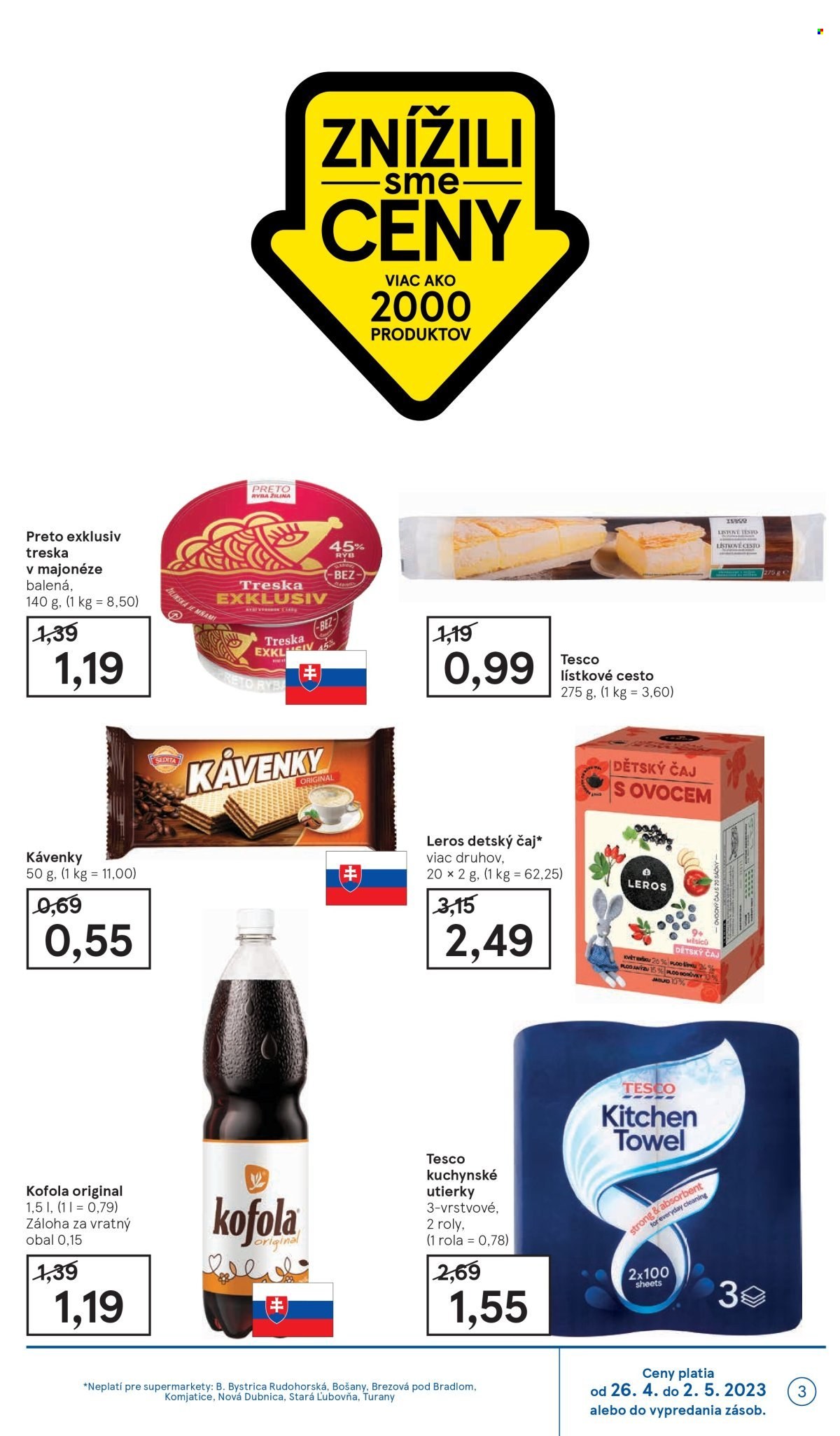 Leták TESCO supermarket - 26.4.2023 - 2.5.2023. Strana 3