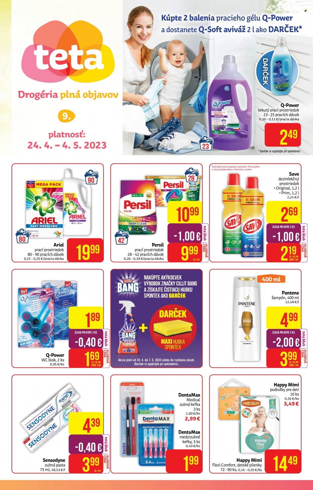 Leták Teta drogerie - 24.4.2023 - 4.5.2023. Strana 1