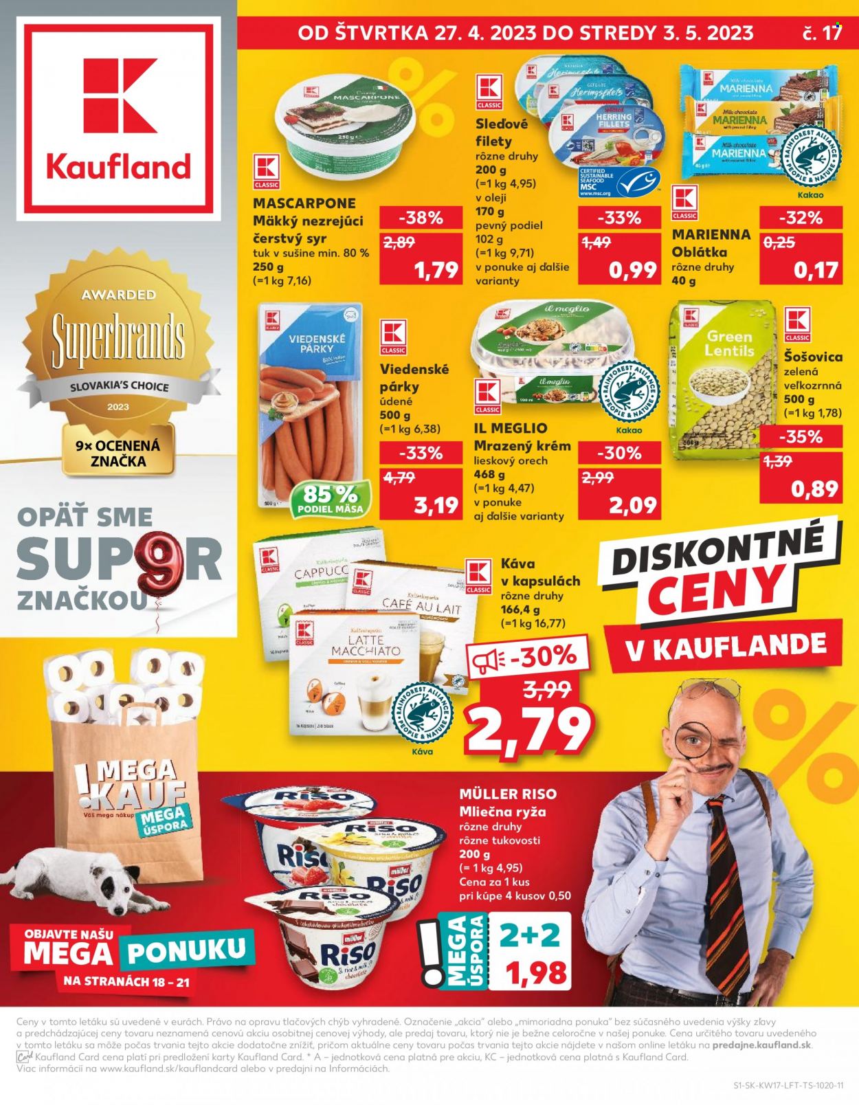 Leták Kaufland - 27.4.2023 - 3.5.2023. Strana 1