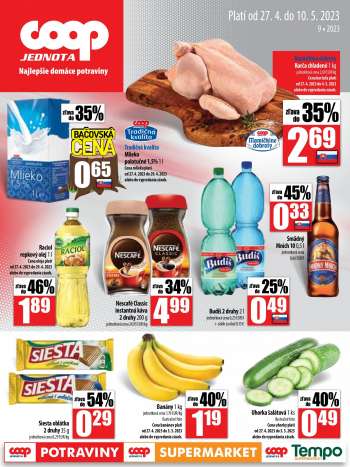 Leták COOP Jednota - 27.4.2023 - 10.5.2023.
