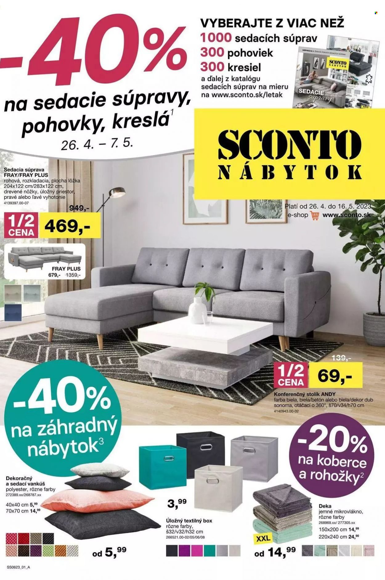 Leták Sconto nábytok. Strana 1