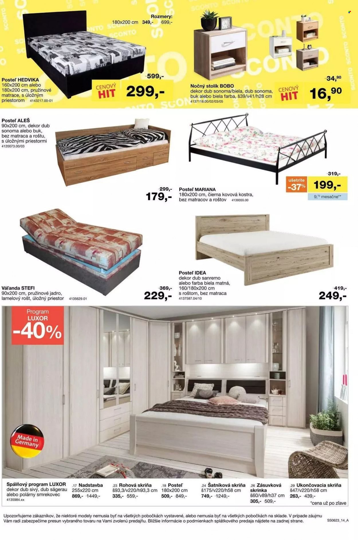 Leták Sconto nábytok. Strana 14