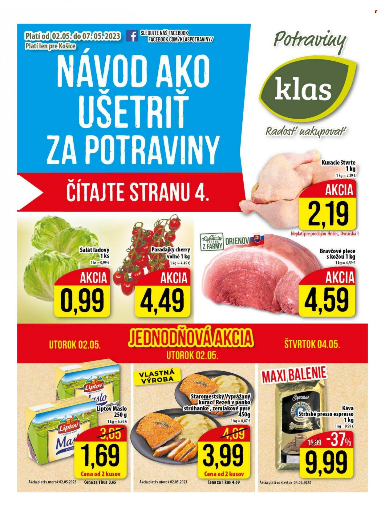 Leták Klas - 2.5.2023 - 7.5.2023. Strana 1
