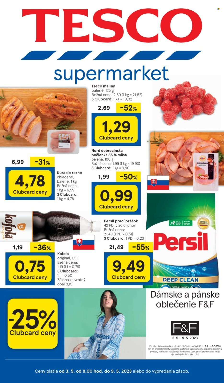 Leták TESCO supermarket - 3.5.2023 - 9.5.2023. Strana 1