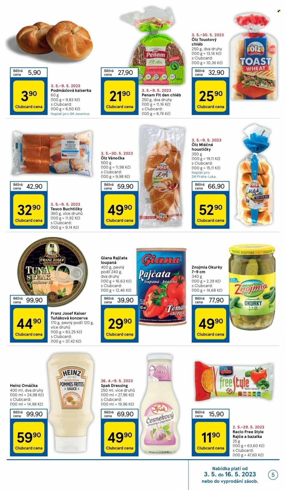 Leták TESCO supermarket - 3.5.2023 - 9.5.2023. Strana 5