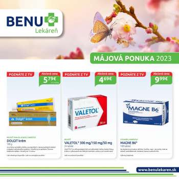 Leták BENU Lekáreň - 1.5.2023 - 31.5.2023.