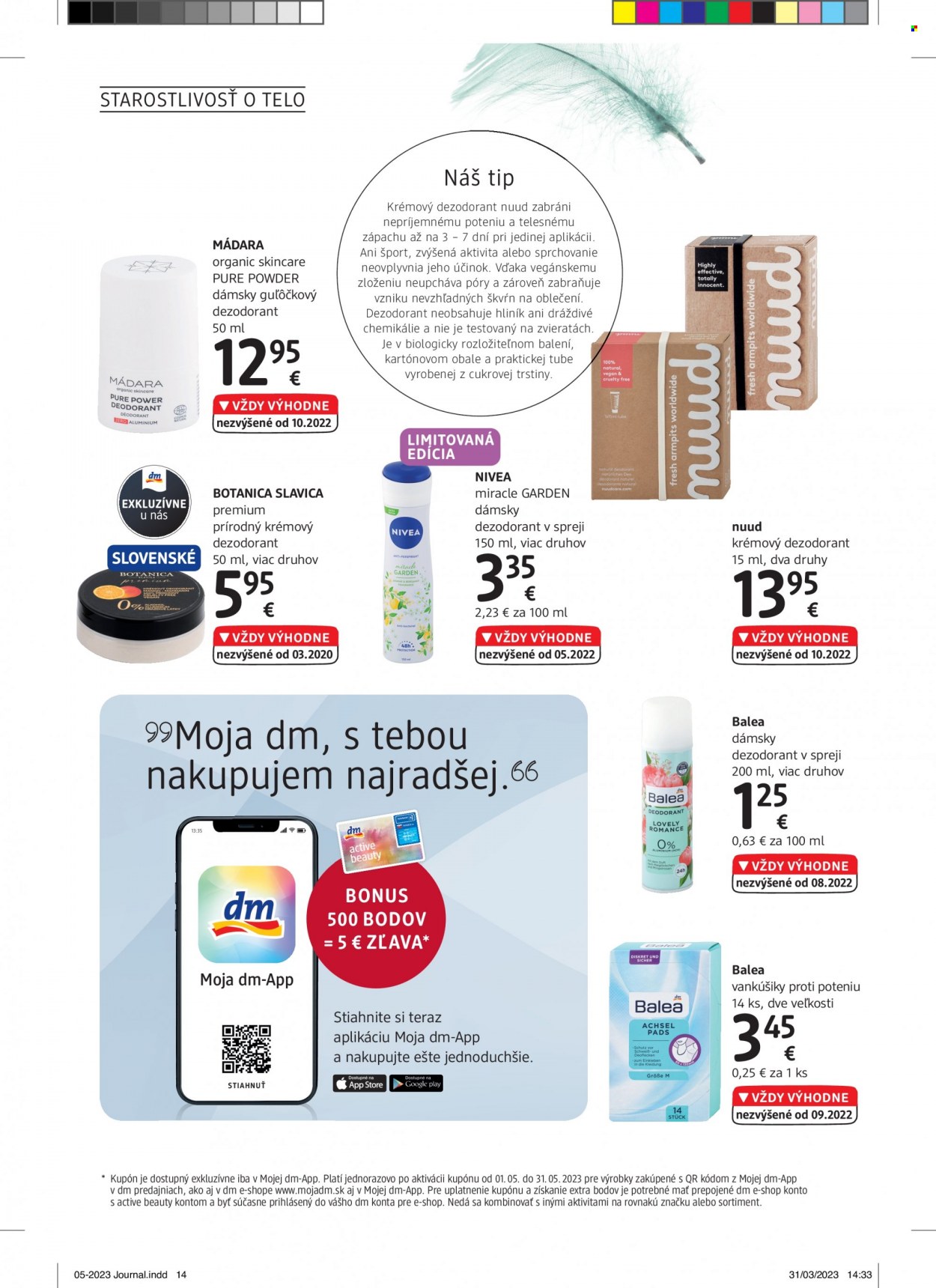 Leták dm drogerie - 1.5.2023 - 31.5.2023. Strana 14